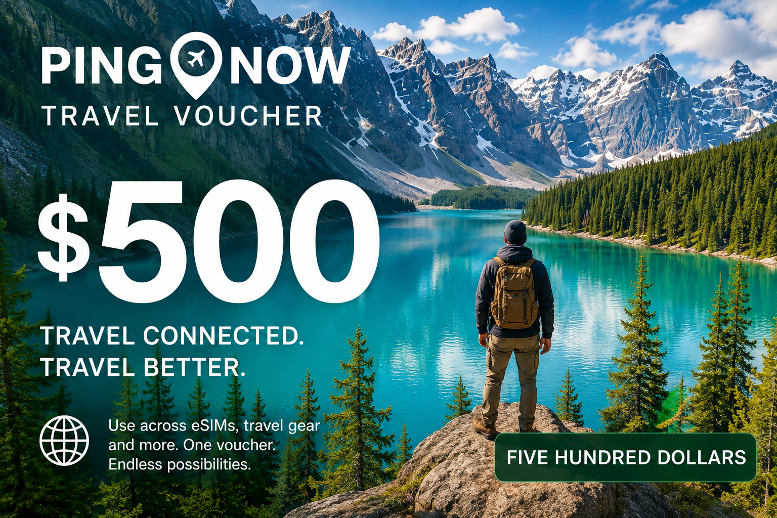 PingNow Travel Voucher $500
